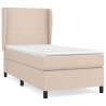 Sommier à lattes de lit avec matelas Cappuccino 90x190 cm 