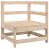Salon de jardin 4 pcs bois massif de pin 