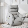 Fauteuil de massage inclinable Gris clair Tissu 
