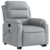 Fauteuil de massage inclinable Gris clair Tissu 