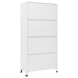 Armoire à casiers Gris clair et gris foncé 90x45x180 cm Acier 
