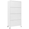 Armoire à casiers Gris clair et gris foncé 90x45x180 cm Acier 