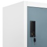 Armoire à casiers Gris clair et gris foncé 90x45x180 cm Acier 