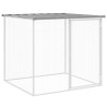 Poulailler avec toit gris clair 803x98x90 cm acier galvanisé 