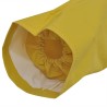 Manteau de pluie long imperméable résistant à capuche jaune M 
