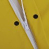 Manteau de pluie long imperméable résistant à capuche jaune M 