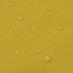 Manteau de pluie long imperméable résistant à capuche jaune M 