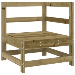 Salon de jardin 6 pcs bois de pin imprégné 