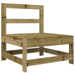 Salon de jardin 6 pcs bois de pin imprégné 