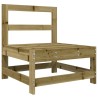 Salon de jardin 6 pcs bois de pin imprégné 