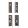 Meubles TV 4 pcs Sonoma gris 30,5x30x110 cm Bois d'ingénierie 