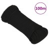 Corde de travail Noir 3 mm 100 m Polyester 