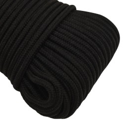 Corde de travail Noir 3 mm 100 m Polyester 