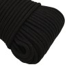 Corde de travail Noir 3 mm 100 m Polyester 