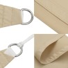 Voile d'ombrage beige 2x2x2 m 100 % polyester oxford 