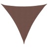 Voile de parasol tissu oxford triangulaire 3,6x3,6x3,6 m marron 