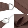 Voile de parasol tissu oxford triangulaire 3,6x3,6x3,6 m marron 