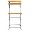 Ensemble à manger d'extérieur pliable 7pcs Bois d'acacia solide 