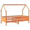 Cadre de lit enfants avec tiroirs sans matelas 90x200 cm bois 