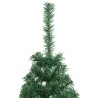 Sapin de Noël artificiel moitié avec support vert 120 cm PVC 