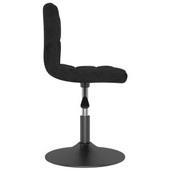 Chaises pivotantes à manger lot de 6 noir velours 