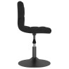 Chaises pivotantes à manger lot de 6 noir velours 