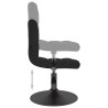 Chaises pivotantes à manger lot de 6 noir velours 