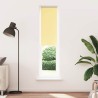 Store enrouleur occultant jaune largeur du tissu 35,7 cm 
