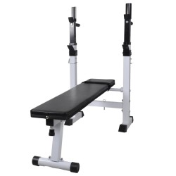 Banc d'entraînement et support de poids jeu d'haltères 60,5 kg 