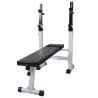 Banc d'entraînement et support de poids jeu d'haltères 60,5 kg 