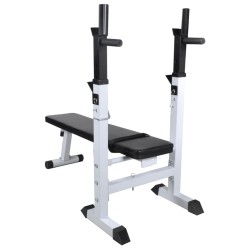 Banc d'entraînement et support de poids jeu d'haltères 60,5 kg 