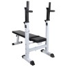 Banc d'entraînement et support de poids jeu d'haltères 60,5 kg 