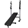 Banc d'entraînement et support de poids jeu d'haltères 60,5 kg 