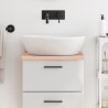 Comptoir de salle de bain 40x30x2 cm bois massif non traité 