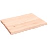 Comptoir de salle de bain 40x30x2 cm bois massif non traité 