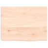 Comptoir de salle de bain 40x30x2 cm bois massif non traité 