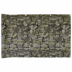 Écran d'intimité de balcon aspect pierre 300x120 cm PVC 