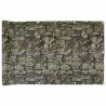 Écran d'intimité de balcon aspect pierre 300x120 cm PVC 
