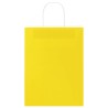 Sacs en papier 50 pcs avec poignées jaune 26x12x35 cm 