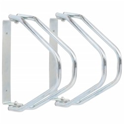 Support de bicyclette mural 2 pcs acier galvanisé 