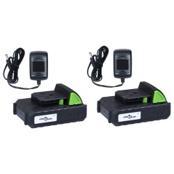 Set outils électriques jardin sans fil 3pcs chargeurs/batteries 