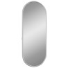 Miroir mural Argenté 40x15 cm Ovale 