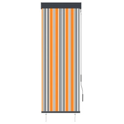 Store roulant d'extérieur 60x250 cm Jaune et bleu 