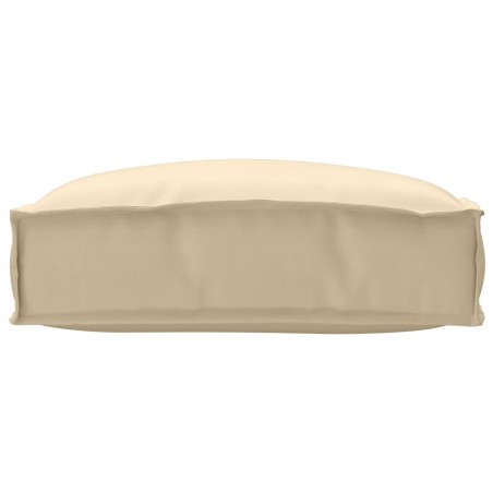 Coussin de palette pour siège Beige 50x50x12 cm Tissu Oxford 