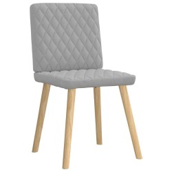 Chaises à manger lot de 6 gris nuage tissu 