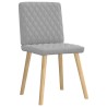 Chaises à manger lot de 6 gris nuage tissu 