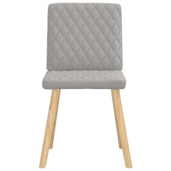 Chaises à manger lot de 6 gris nuage tissu 