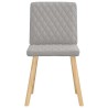 Chaises à manger lot de 6 gris nuage tissu 