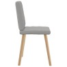 Chaises à manger lot de 6 gris nuage tissu 