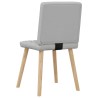 Chaises à manger lot de 6 gris nuage tissu 